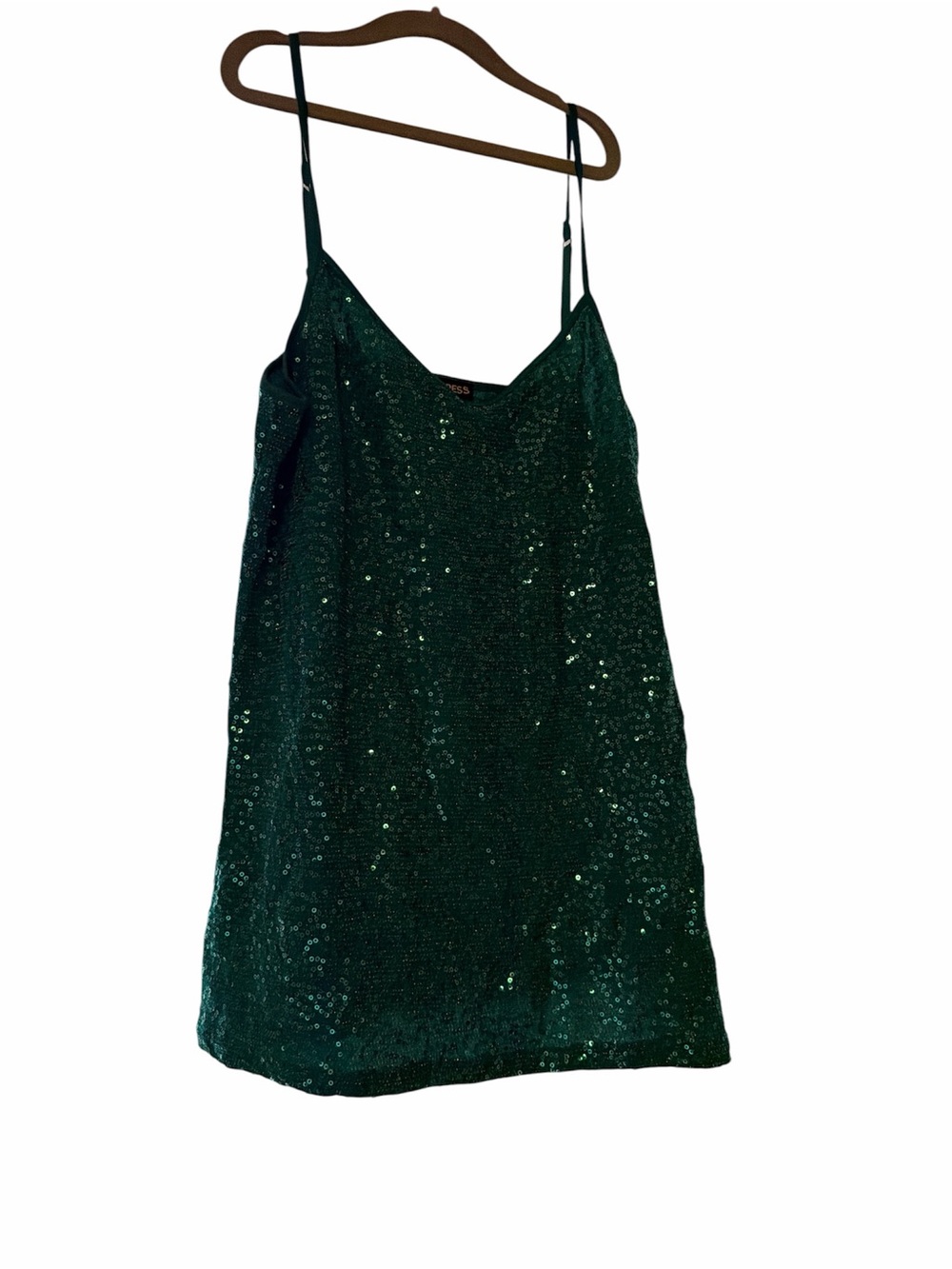 Express Emerald Sequined Tank Top